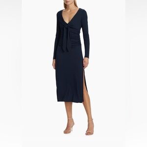 NWT cinq a sept brenna long sleeve dress in peacock blue